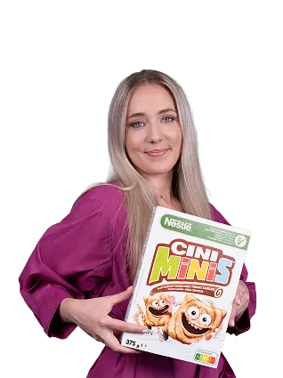 Woman holding box